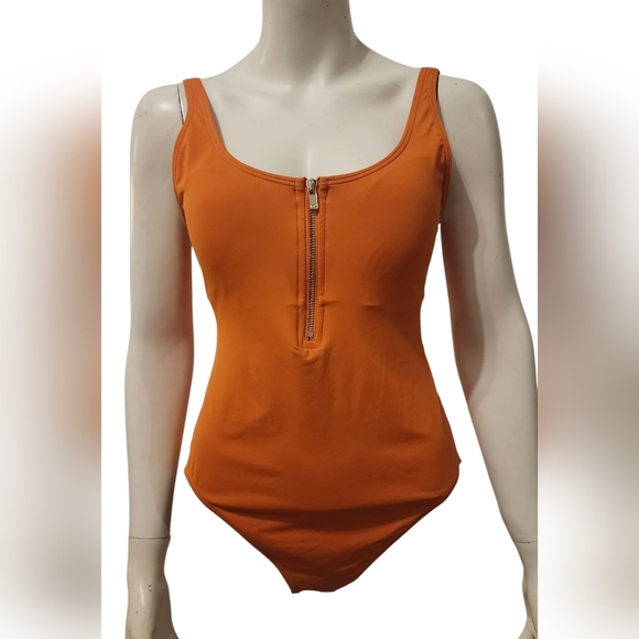 MICHAEL Michael Kors Orange One-Piece Swimsuit - Picture 2 of 6